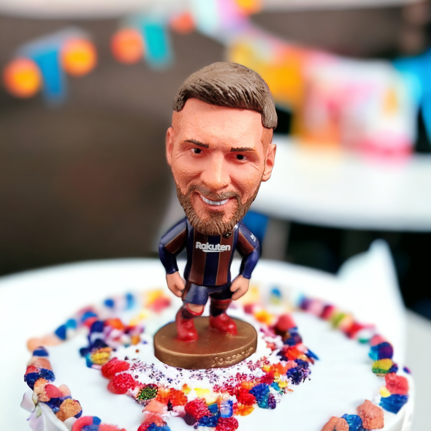 Lionel Messi Birthday Cake Topper - Barcelona